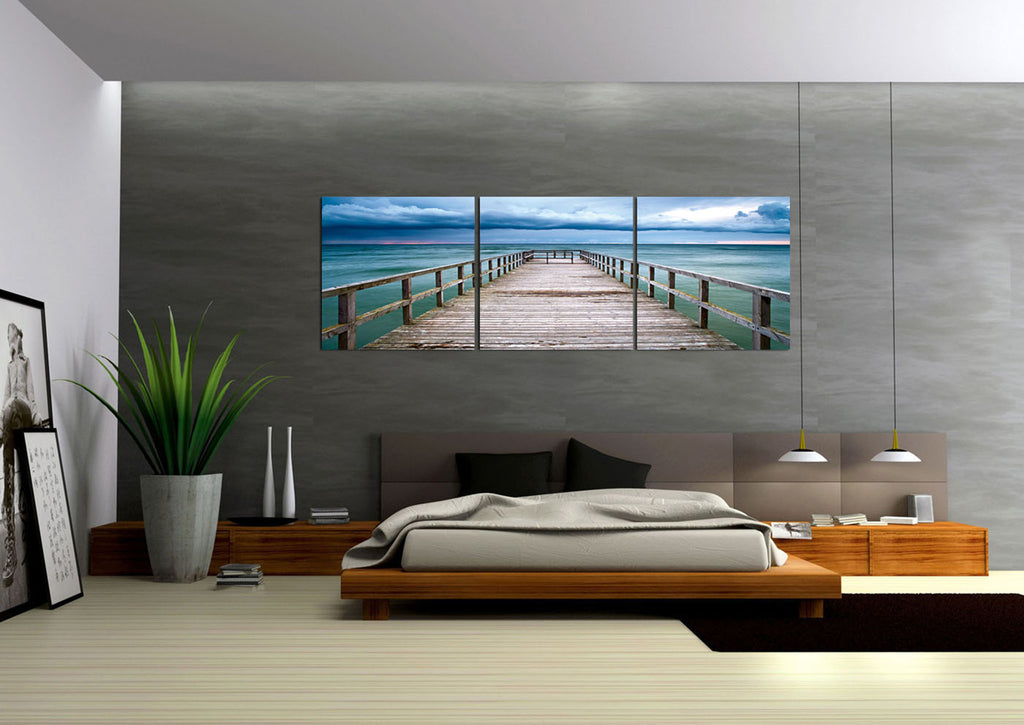 Sunset on Baltic Pier - California Wall Art
 - 2