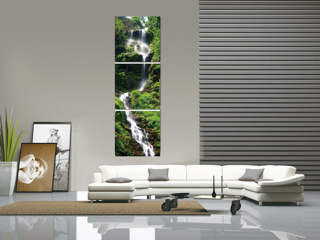 Waterfall in Forest Vertical - California Wall Art
 - 3