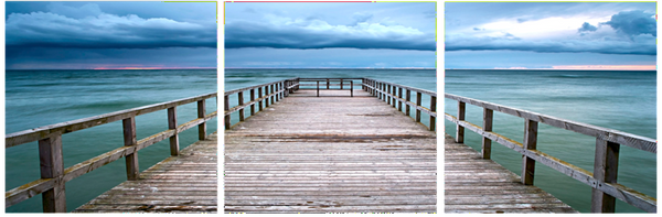 Sunset on Baltic Pier - California Wall Art
 - 1